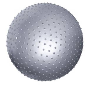 Dikenli Pilates Topu 55 Cm Gümüş
