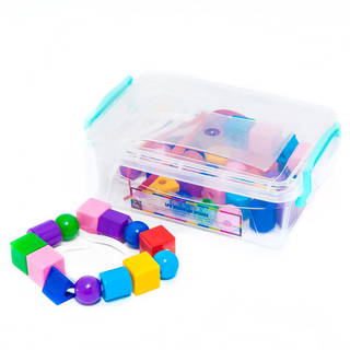 Şekilli İpe Boncuk Dizme Büyük Boy (Kutulu)