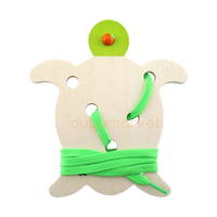 Montessori İp Geçirme Kaplumbağa