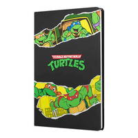 Mabbels Ninja Turtles Sert Kapak Butik Defter - Çizgili