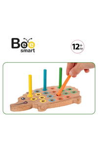 Bee Smart Ahşap Kirpi Renkleri Eşleştir