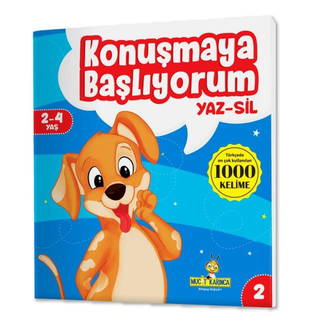 Yükselen Zeka Konuşmaya Başlıyorum Kitap Serisi - Yaz Sil (2-4 Yaş)