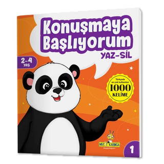 Yükselen Zeka Konuşmaya Başlıyorum Kitap Serisi - Yaz Sil (2-4 Yaş)