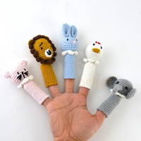 Amigurumi Hayvanlar Parmak Kukla 5'li