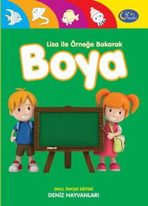 Lisa ile Örneğe Bakarak Boya Deniz Hayvanları