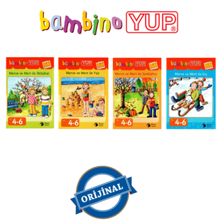 Bambino Yup 4-6 Yaş Eğitim Seti- Mevsimler (4 Kitap + 1 Kontrol Paneli)