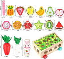 Robokids Montessori Ahşap Sebze Ve Meyve Eşleştirme Oyunu - Rbkds63