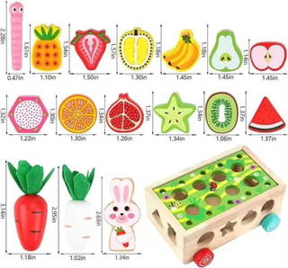 Robokids Montessori Ahşap Sebze Ve Meyve Eşleştirme Oyunu - Rbkds63