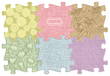 Muffik Ortopedik Duyu Matı - Baby Pastel Set 023-2