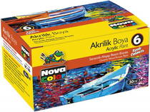 Nova Color Akrilik Boya 6 Renk Nc-180