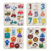 Tuiste Mini Ahşap Puzzle Hayvanlar - Taşıtlar - Şekiller - Sayılar