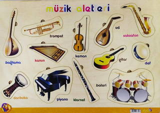 Müzik Aletleri Ahşap Puzzle