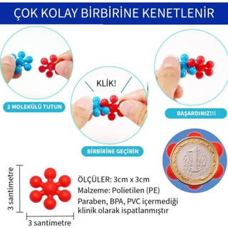 Think Master Eğitici Kilitli Molekül 120 Parça