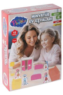 Playwood Ahşap Minyatür Ev Eşyaları Seti Ony407