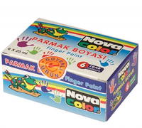 Nova Color 6'lı 25 Ml Parmak Boyası