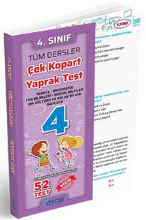 4. Sınıf Tüm Dersler Çek Kopart Yaprak Test