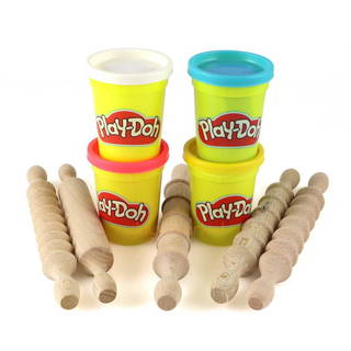 Play-doh Oyun Hamuru Ve Ahşap Merdane Seti - Kutulu