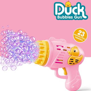Ördek Pilli Köpük Tabancası - Pembe