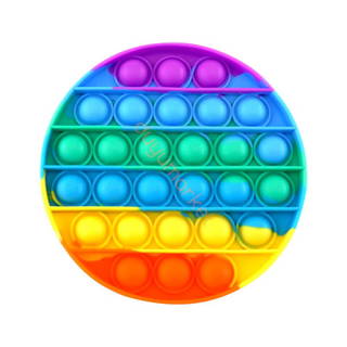 Pop It Push Bubble Fidget (Gökkuşağı / Daire)