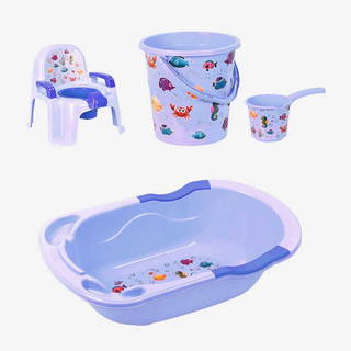 Bebek Banyo Seti - 5 Parça - Cm700 (Açık Mavi)