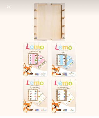 Lemo 5 Yaş Başlangıç Seti - Ahşap Çerçeve + 4 Kart Seti