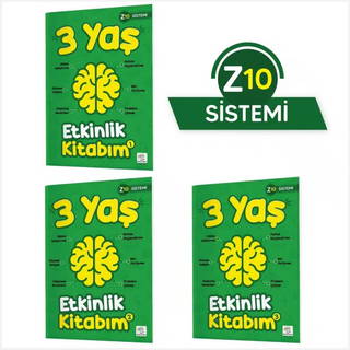 3 Yaş Etkinlik Kitabım Seti (Z10 Sistemi)