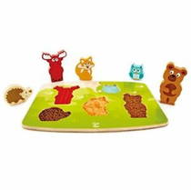 Hape Orman Hayvanları Dokulu Yapboz