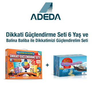 Adeda Dikkati Güçlendirme Seti 6 Yaş Ve Adeda Balina Baliba Çift Giriş