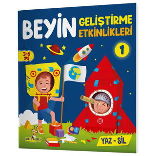 3-6 Yaş Beyin Geliştirme Etkinlikleri Yaz - Sil Kitaplar