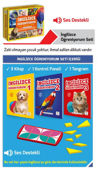 İngilizce Öğreniyorum (Zeka Testleri, Düşünme Becerileri, Oyun Tabanlı Öğretim)