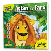 Aslan İle Fare Uyku Öncesi Şarkılı Masallar Stickerlı