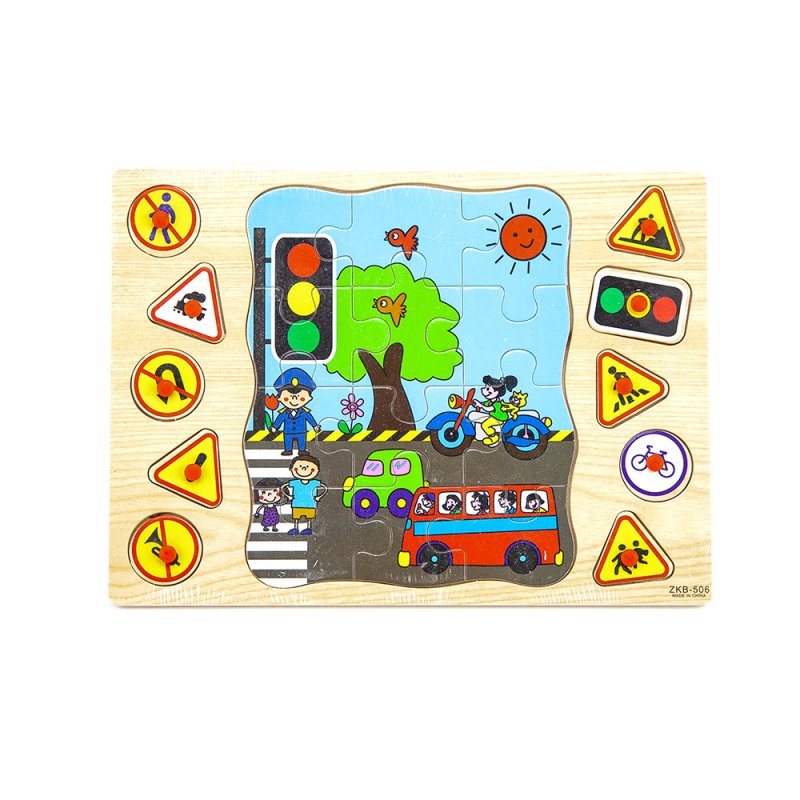 Trafik Kuralları Ahşap Puzzle Zkb-506 Fiyatı, Yorumları - duyumarket