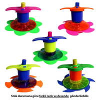 Kurmalı Işıklı Topaç - 10 Adet