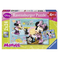 2x24 Parça  Puzzle WD Minnie Mouse