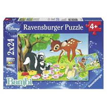 2x24 Parça Puzzle  WD Bambi