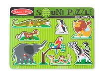 Melissa & Doug Ahşap Sesli Yapboz - Hayvanat Bahçesi