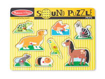 Melissa & Doug Ahşap Sesli Yapboz - Evcil Hayvanlar