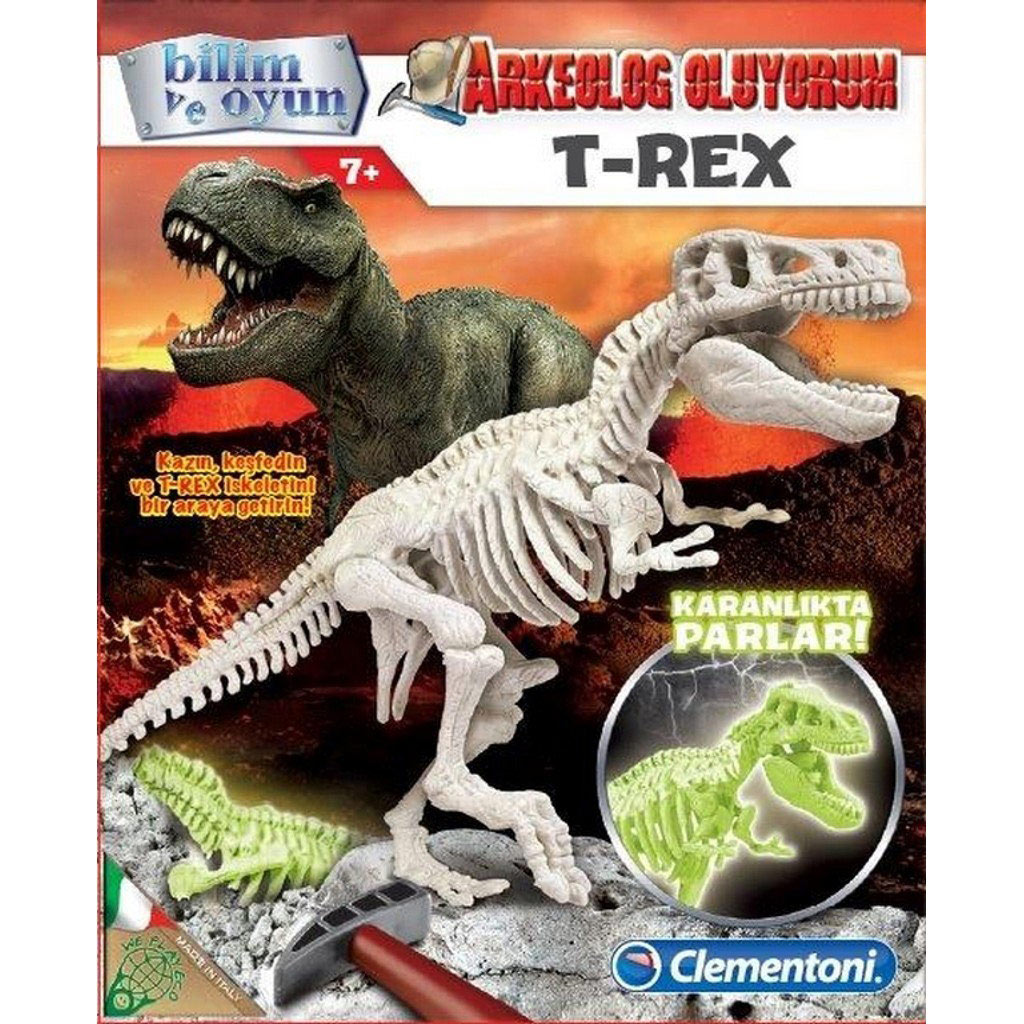 Clementoni Arkeolojik Kazı Seti - T-Rex (Floresan) Fiyatı