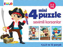 4 Mini Puzzle - Sevimli Korsanlar