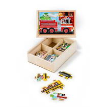 Melissa & Doug Ahşap 12x4 Yapboz Seti - Araçlar