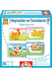 Educa Hayvanlar Ve Yavrularını Öğreniyorum 36 Parça