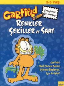 Garfield Renkler Şekiller Ve Saat