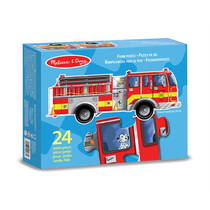 Melissa & Doug Dev Yer Yapbozu - İtfaiye Aracı (24 Parça)