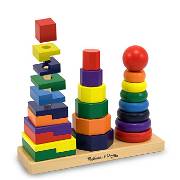 Melissa & Doug Ahşap Geometrik Kuleler Çocuk Oyuncak Çeşitleri ve Modelleri - Duyumarket