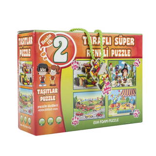 2 Taraflı Süper Taşıtlar Puzzle