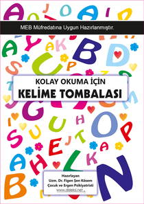 Eğik El Yazısı Harf - Hece - Kelime Okuma Tombalası Kitabı