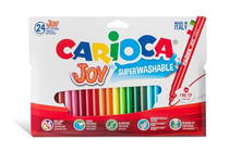 Carioca Joy Süper Yıkanabilir Keçeli Boya Kalemi 24'lü