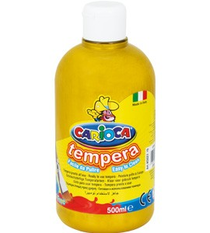 Carioca Tempera Yıkanabilir Poster Boya 500 Ml. Metalik Altın Rengi