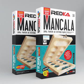 Kapaklı Ahşap Mancala