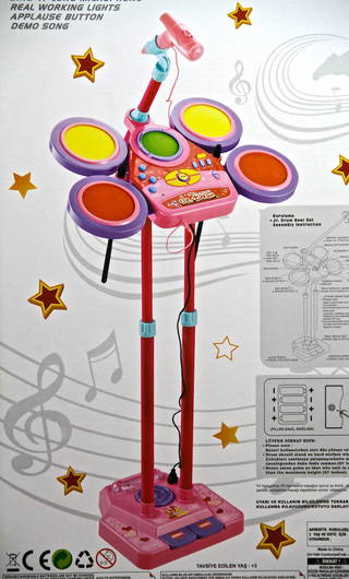 Orkestra Ritim Seti (siyah)(mikrofonlu / Işıklı)